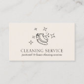 Reiniging van Ivory Modern Bubble Housekeeper Wass Visitekaartje (Voorkant)