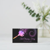 Reiniging van Paarse mestveren Visitekaartje (Staand voorkant)