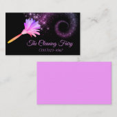 Reiniging van Paarse mestveren Visitekaartje (Voorkant / Achterkant)