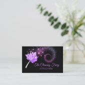 Reiniging van Paarse mestveren Visitekaartje (Staand voorkant)