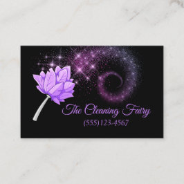 Reiniging van Paarse mestveren Visitekaartje