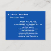 reiniging van visitekaartje (Achterkant)