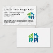 Reiniging van woningen | Meisjes Visitekaartje (Voorkant / Achterkant)