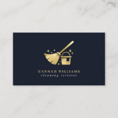 Reiniging van zee- en goudhuis visitekaartje (Voorkant)