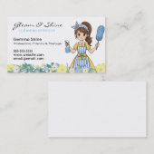 Reiniging Visitekaartjes - Bloemen Cartoon Cleaner (Voorkant / Achterkant)