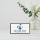 Reinigings- en ontsmettingsgereedschap visitekaartje (Staand voorkant)