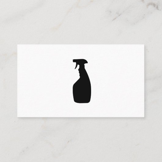 Reinigings Spray | Glinsters Visitekaartje (Achterkant)