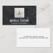 Reinigings Spray Logo | Marmer Visitekaartje (Voorkant / Achterkant)