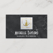 Reinigings Spray Logo | Marmer Visitekaartje (Voorkant)