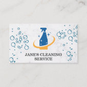 Reinigings Spray | Zeepbellen Visitekaartje (Voorkant)