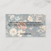 Reinigingsapparaat | Elegant Floral Pattern Visitekaartje (Achterkant)