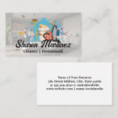 Reinigingsapparatuur Logo | Huisdiensten Visitekaartje (Voorkant / Achterkant)