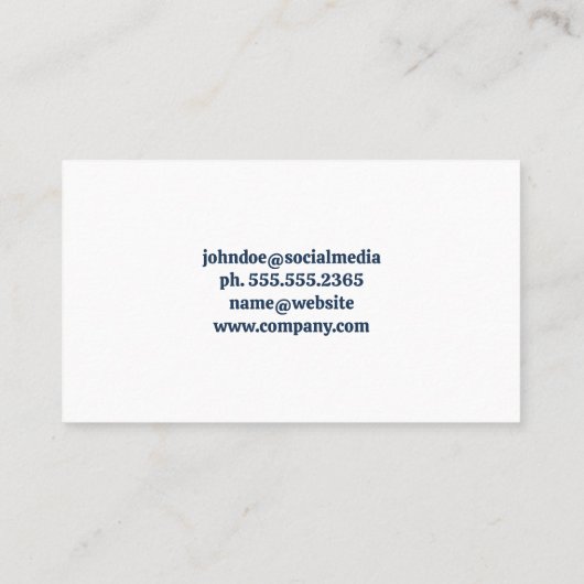 reinigingsapparatuur | woonhuis visitekaartje (Achterkant)