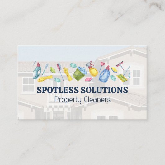 reinigingsapparatuur | woonhuis visitekaartje (Voorkant)