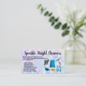 Reinigingsapparatuur | Zeepbellen Visitekaartje (Staand voorkant)