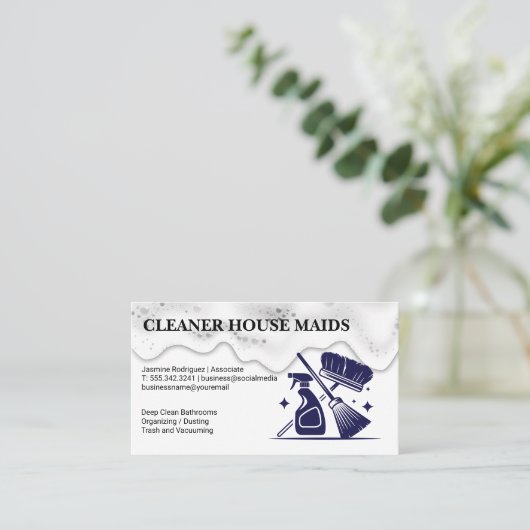 reinigingsapparatuur | zeepschuim visitekaartje (Staand voorkant)