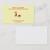 Reinigingsbedrijf voor de imker of de schoonmaakst visitekaartje (Voorkant / Achterkant)