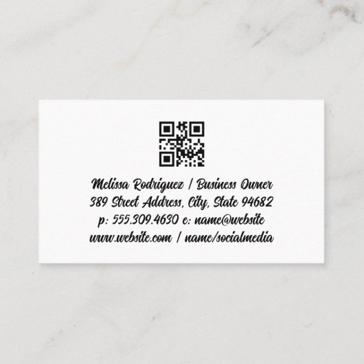 Reinigingsbenodigdheden en -diensten visitekaartje (Achterkant)