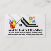 Reinigingsbenodigdheden en -diensten visitekaartje (Voorkant)