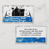 Reinigingsbenodigdheden en -diensten visitekaartje (Voorkant / Achterkant)