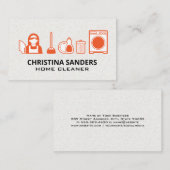 Reinigingsbenodigdheden en -diensten visitekaartje (Voorkant / Achterkant)