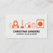 Reinigingsbenodigdheden en -diensten visitekaartje (Voorkant)