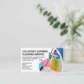 Reinigingsbenodigdheden en -gereedschappen | Postd Visitekaartje (Staand voorkant)