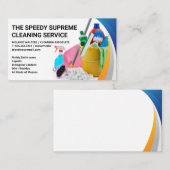 Reinigingsbenodigdheden en -gereedschappen | Postd Visitekaartje (Voorkant / Achterkant)