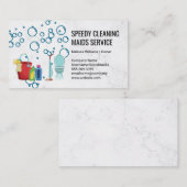 Reinigingsbenodigdheden | Gereedschappen voor rein Visitekaartje (Voorkant / Achterkant)