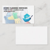 Reinigingsbenodigdheden | Huisreiniger Logo Visitekaartje (Voorkant / Achterkant)