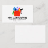 Reinigingsbenodigdheden in Emmer | House Services Visitekaartje (Voorkant / Achterkant)