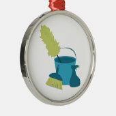 Reinigingsbenodigdheden Metalen Ornament (Rechts)