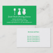 Reinigingsbenodigdheden Silhouettes Reinigingsserv Visitekaartje (Voorkant / Achterkant)