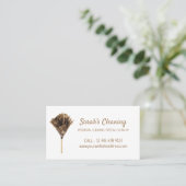 Reinigingsdienst conciërge marketing visitekaartje (Staand voorkant)