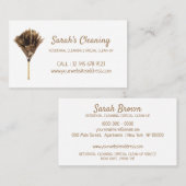 Reinigingsdienst conciërge marketing visitekaartje (Voorkant / Achterkant)