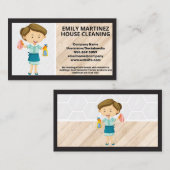Reinigingsdienst | Houten vloeren Visitekaartje (Voorkant / Achterkant)