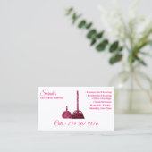 Reinigingsdienst Janitorial roze sparkle Trendy Visitekaartje (Staand voorkant)