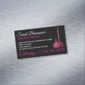 Reinigingsdienst Janitorial supply sparkle glitter Magnetisch Visitekaartje (Voorbeeld)