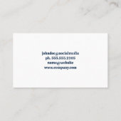 Reinigingsdienst Logo | residentieel Visitekaartje (Achterkant)