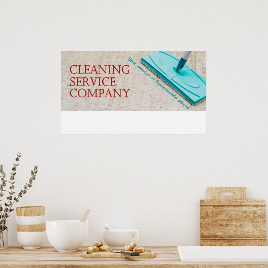 Reinigingsdienst Poster (Keuken)