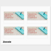 Reinigingsdienst Rechthoekige Sticker (Vel)