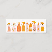 Reinigingsdienst retro mini visitekaartje (Achterkant)