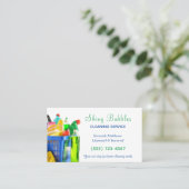 Reinigingsdienst van de voorraad visitekaartje (Staand voorkant)