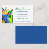 Reinigingsdienst van de voorraad visitekaartje (Voorkant / Achterkant)