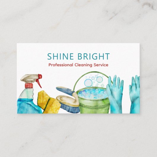 Reinigingsdienst van het Huis van de Levering Visitekaartje (Voorkant)