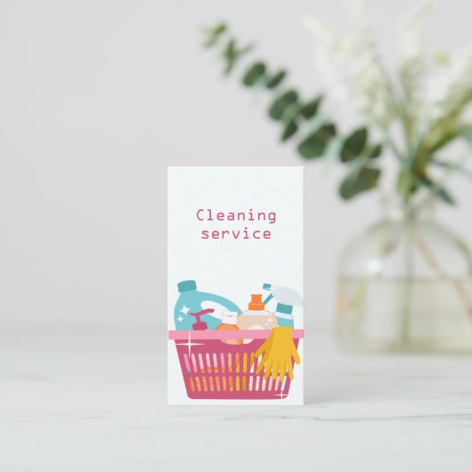 Reinigingsdienst Visitekaartje (Staand voorkant)