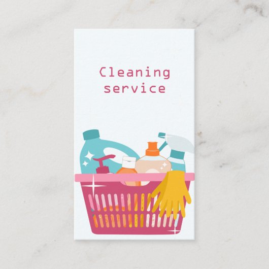 Reinigingsdienst Visitekaartje (Voorkant)