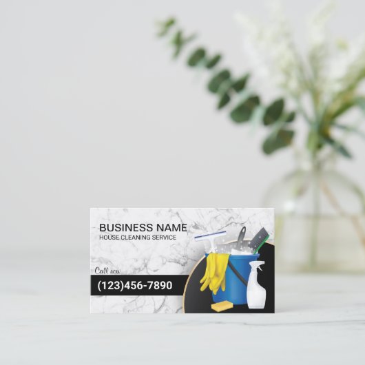 Reinigingsdienst voor het onderhoud van Trendy Mar Visitekaartje (Staand voorkant)