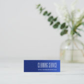 Reinigingsdienst - watervallen mini visitekaartje (Staand voorkant)