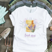 Reinigingsdienst Waterverf Lavendel Zeep  T-shirt